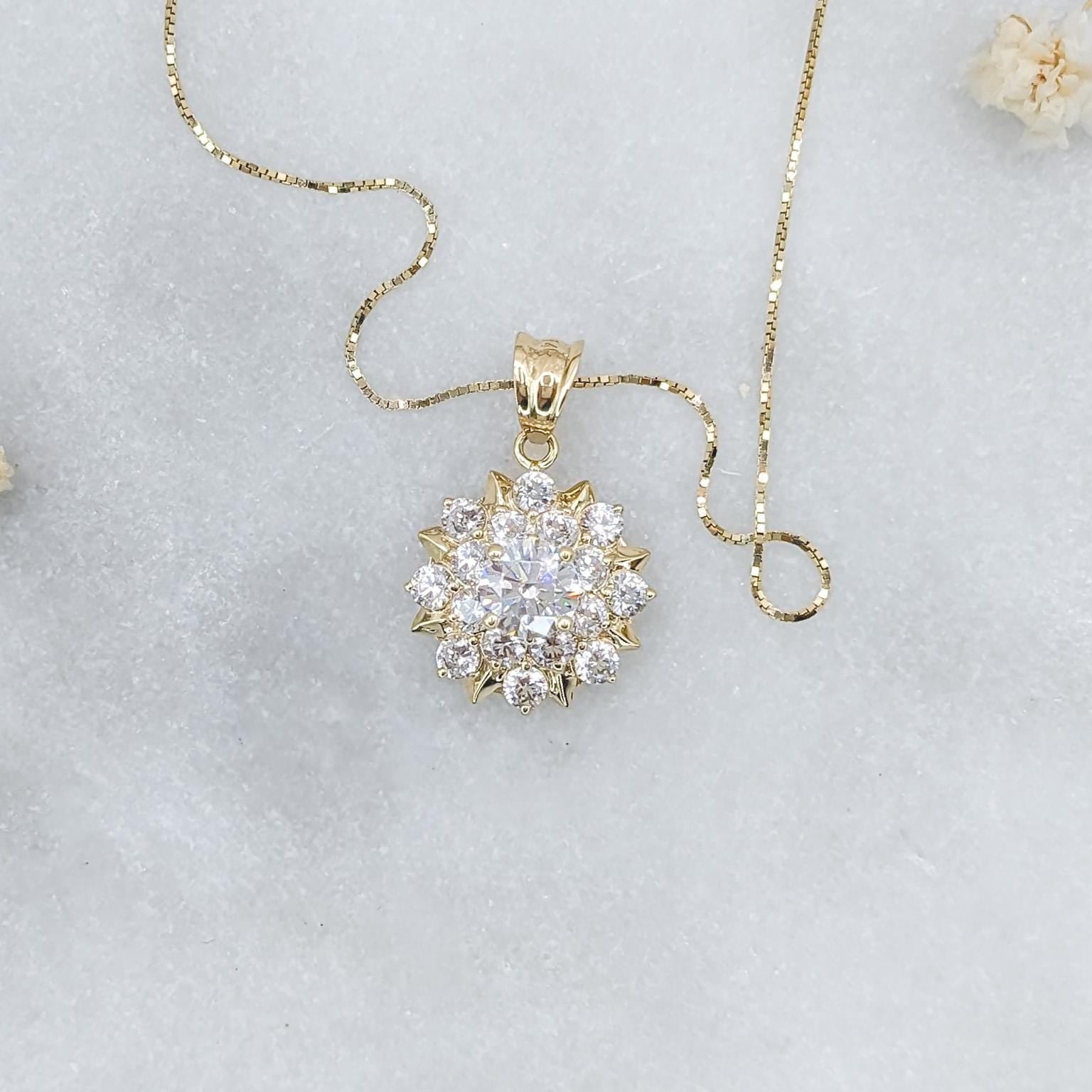 Starburst Flower Pendant