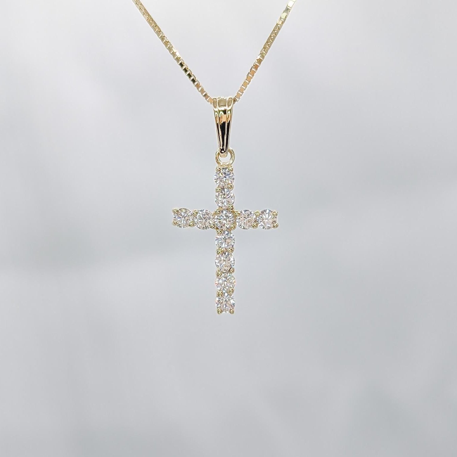 Small Pavé Cross Pendant