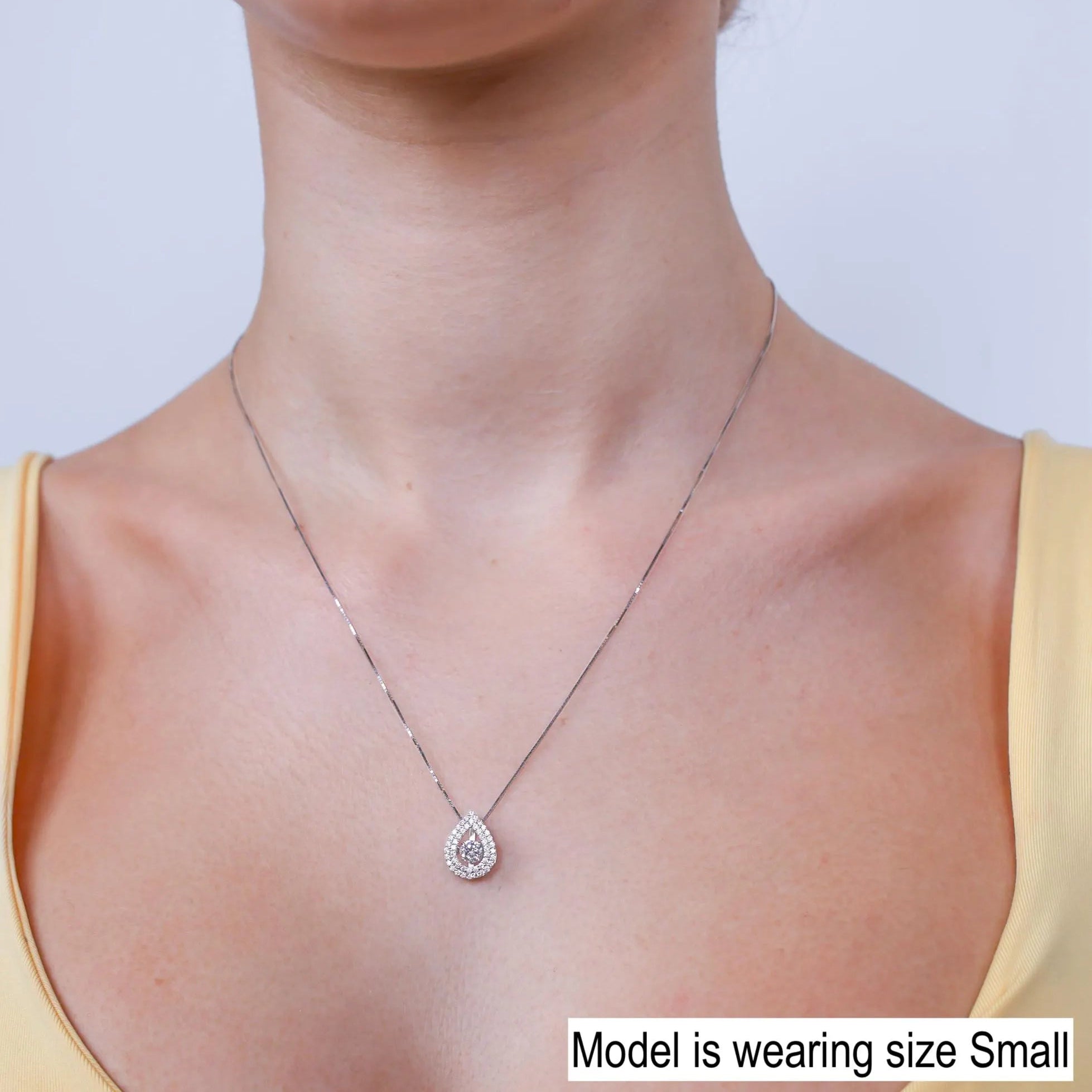 Tear Drop Dancing Stone Pendant