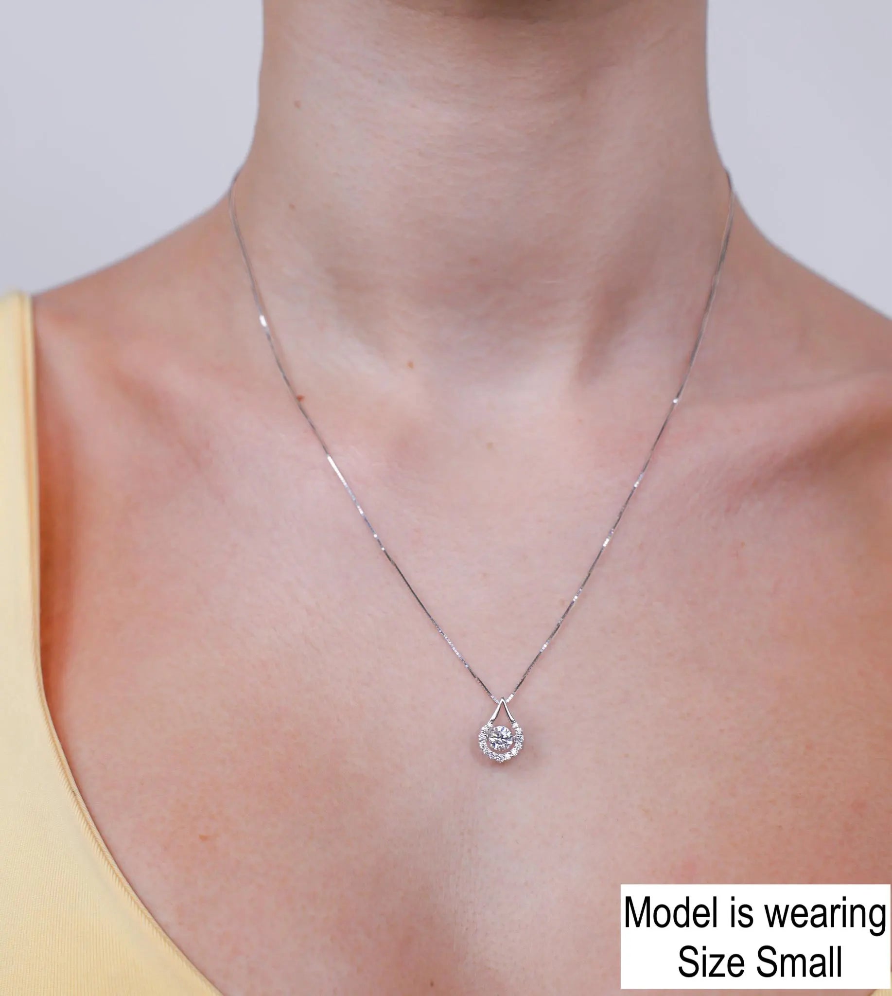 Pear Drop Dancing Stone Pendant