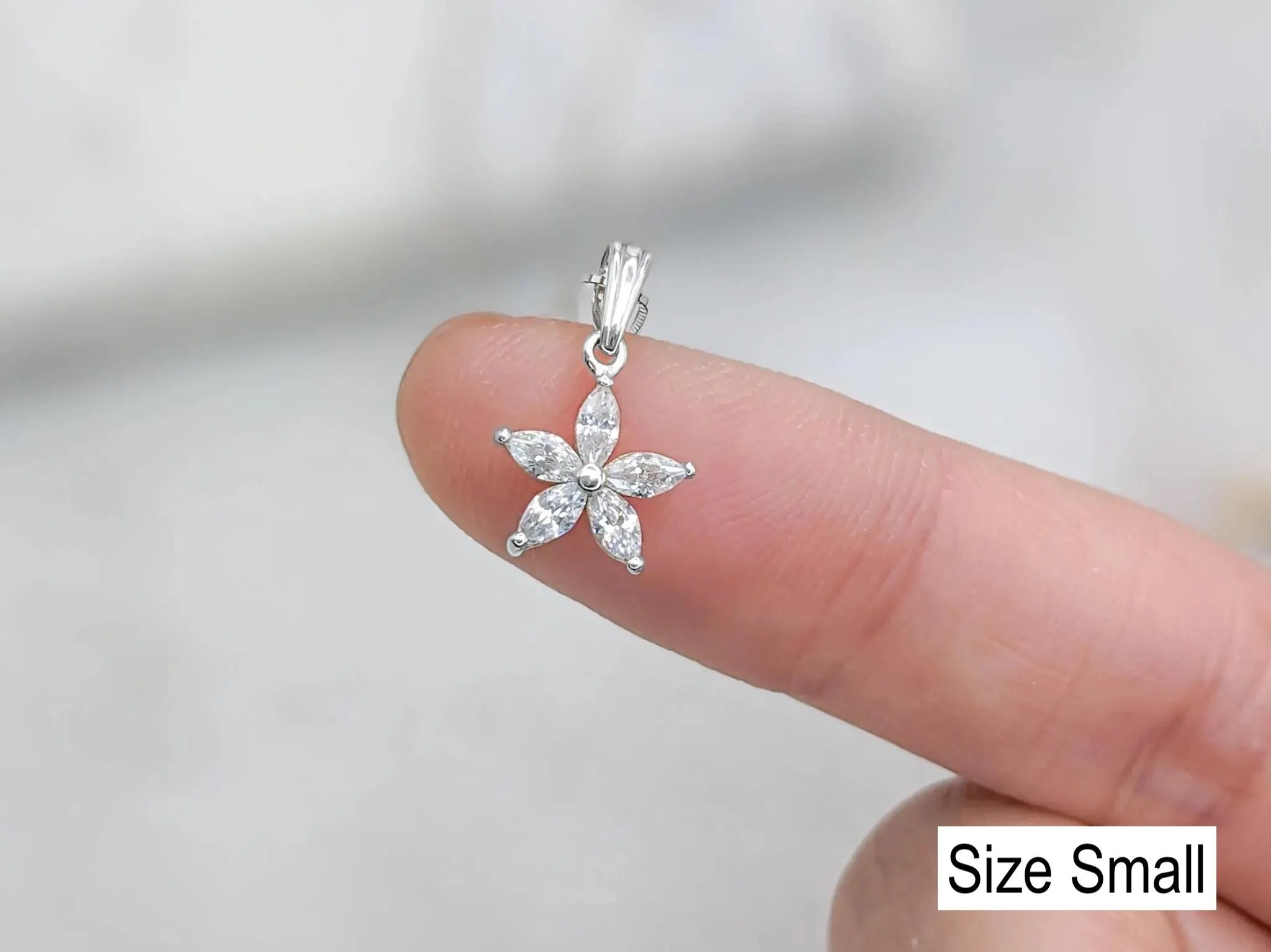 Lily Flower Pendant– .925 Sterling Silver