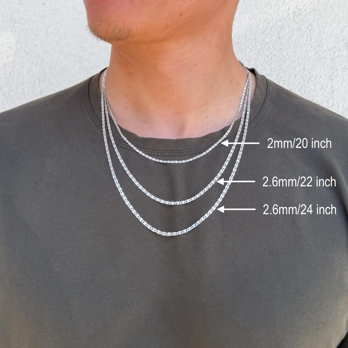 Diamond Cut Valentino Link Chain